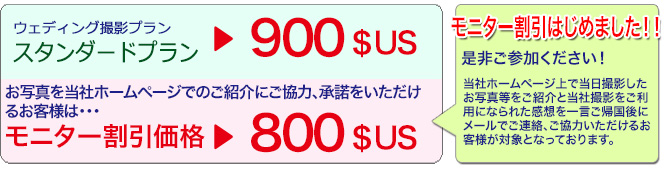 カンクンウェディングフォトスタンダードプラン